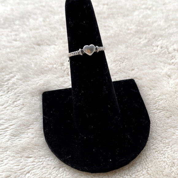 *SOLD*Sterling Silver Heart Ring - Picture 2 of 6